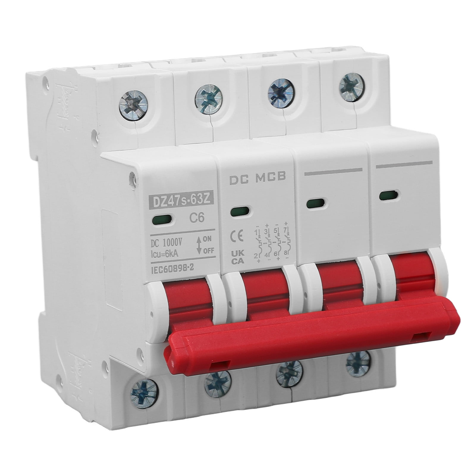 DC Circuit Breaker, Modular Structure 6000A Breaking Capacity 4P 1000V
