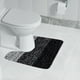 thumbnail image 5 of Alfombra de baño en forma de U de microfibra absorbente para inodoro | Alfombra de baño suave y mullida antideslizante | Lavable en máquina Secado rápido | Espuma de vellón polar | 16x20in | Gris,, 5 of 7