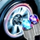thumbnail image 2 of 1 Par de Rueda Dirigidas de Metal de Plástico de Color de Motor de de lámpara de Válvula de Neumático de Coche Cola Luces de llanta, 2 of 7