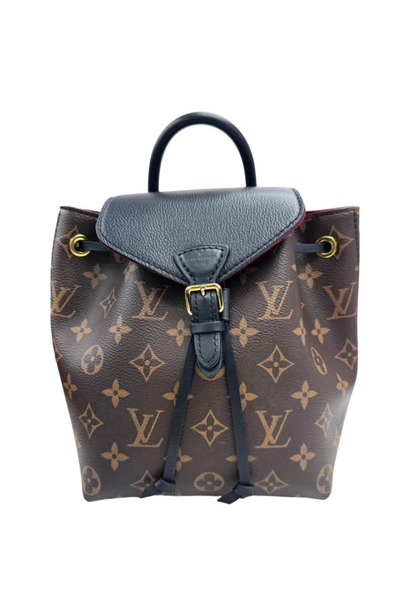 Pre-Owned LOUIS VUITTON Montsouris NMBB M45516 Monogram Leather Backpack Noir