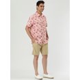 thumbnail image 4 of INSPIRE CHIC Men's Short Sleeve Button Front Beach Hawaiian Shirt, 4 of 6