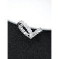 thumbnail image 2 of 1pc Individual Trendy Geometric Style Rhinestone Decor Ear Clip, Gifts For Women Without Pierced Ears, 2 of 5