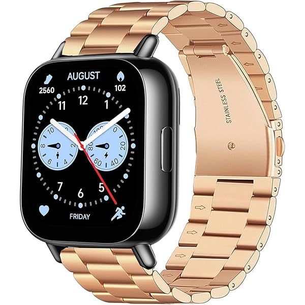 wonima11 Compatible for Redmi Watch 5 Active Bands, 22mm Quick Release Stainless Steel Metal Replacement Straps Compatible for Redmi Watch 5 Active, Lite, Compatible with Xiaomi Smartwatch
