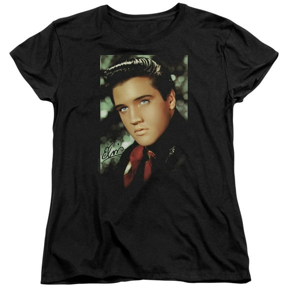 Elvis Presley - Red Scarf - Women's Short Sleeve Shirt - Large