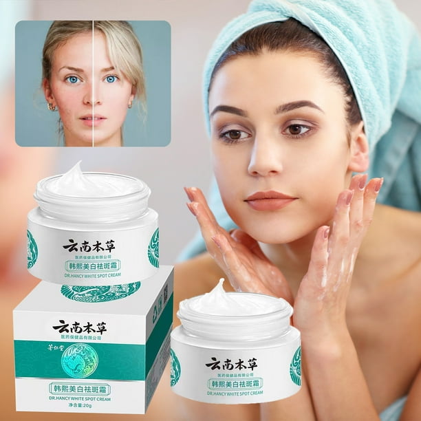 Xihbxyly Ventas de liquidación de hoy Crema blanqueadora y eliminadora de pecas a base de hierbas de Yunnan, aclara las pecas, ilumina el tono de la piel, hidrata y aclara las manchas, crema facial,