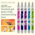 thumbnail image 3 of Lifelines Brights Scented Lava Gel Pen Set, 0.5mm Colored Gel Pens Infused with Scented Essential Oil Blends, 5 Pack, 3 of 6