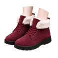 thumbnail image 3 of Noothes Warm Winter Boots for Women, Fleece Lined High Top Ankle Booties Non Slip Platform Snow Boots for Ladies Cold Weather Comfortable Outdoor, 3 of 8