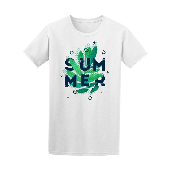 Geometric Summer Green Leaf Tee Men's -Image by Shutterstock