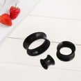 thumbnail image 5 of Ear Plugs -Piercing Tunnel Set, 16mm Silicone Soft Flexible Tunnel Set - Ear Stretching Gauge Expander 1pc-Black, 5 of 7
