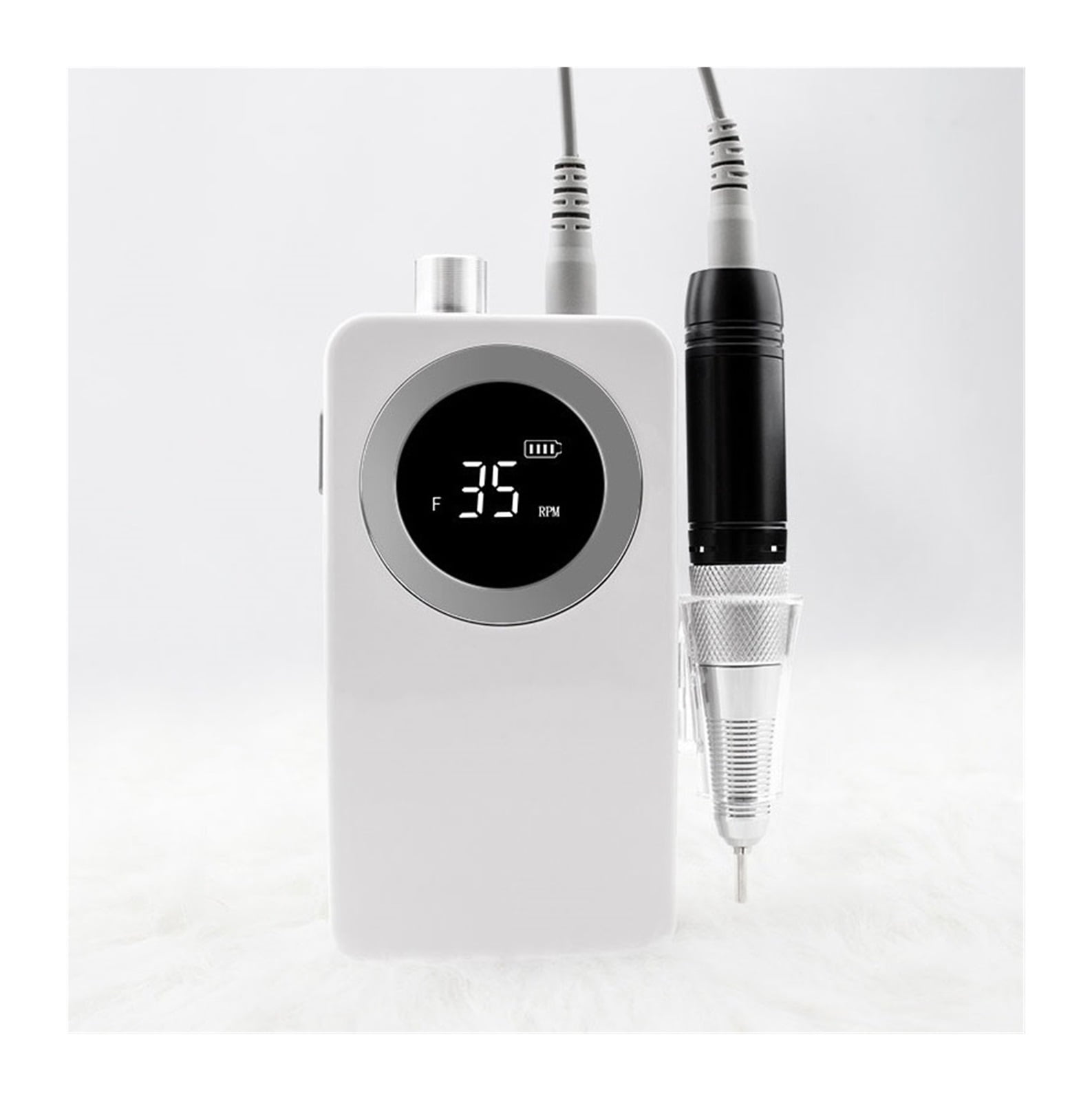 Portable Nail Drill, 35000RPM Portable Electric Nail Drill Machine, Rechargeable Cordless Electric Manicure Set For Nail Tools ,Long Lasting