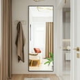 thumbnail image 2 of MCQ Rectangle Full Length Mirror 71"x26" Full Body Mirror Floor Mirrors, Gold, 2 of 5