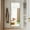 Rect-black, variant on Gianna 71"x26" High-Quality Full Length Mirror, Aluminum Alloy Frame Ensures Stability, Standing Design for Bedroom, Gold