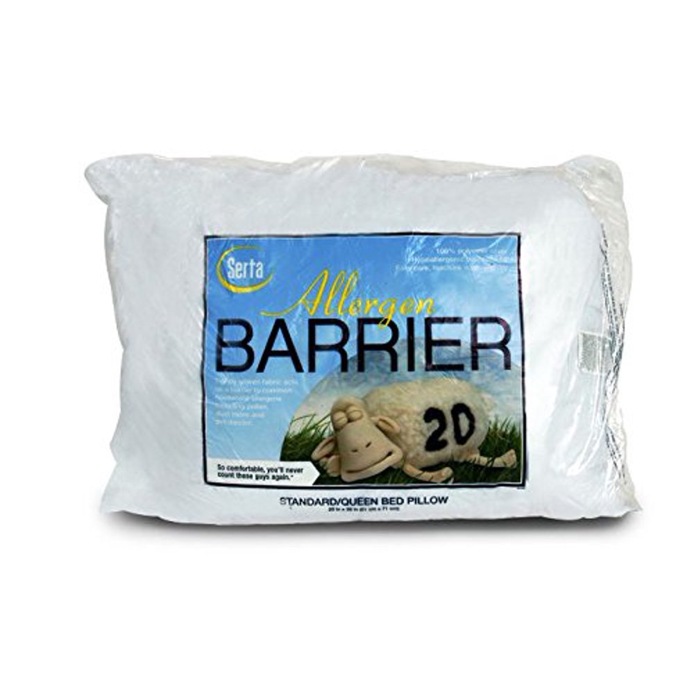 Allergen Barrier Hypoallergenic Pillow, Standard/Queen 20x28in, Set of