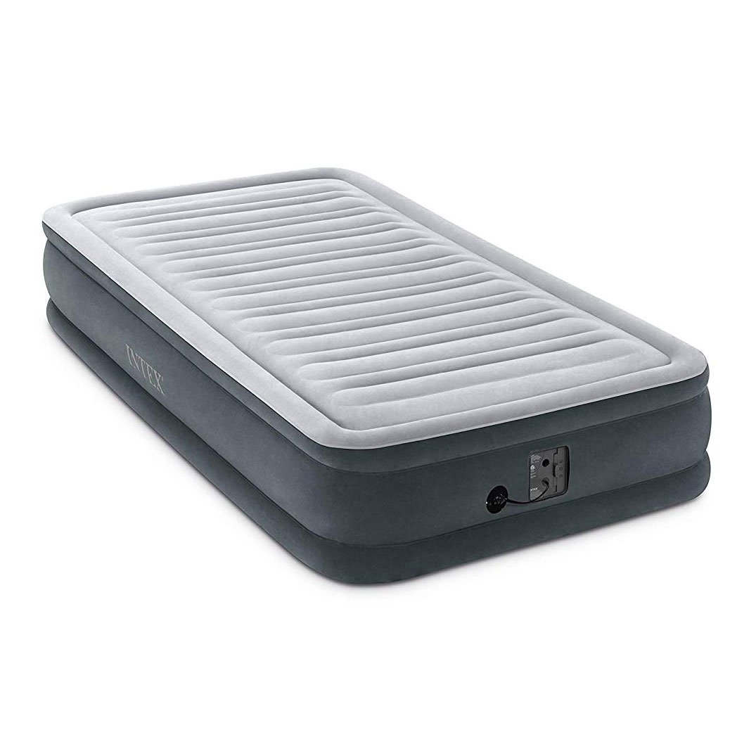 Intex Twin 13" Intex Dura Beam Plus Series Mid Rise Airbed Mattress with Built In Electric Pump - image 4 of 9