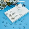 thumbnail image 4 of 1 Box 120Pcs Leverback Earring Findings Stainless Steel Earring Hooks Bulk Silver French Lever Back Ear Wires Small Huggie Making Supplies DIY Craft Beginner Women Stainless Steel Color 1box, 4 of 9
