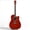 Red Brown, variant on Ktaxon KMA104 41 Inch Dreadnought Cutaway Acoustic Guitar with Built-in EQ &15W Speaker, Linden Wood Folk Guitar Full Accessory Kit for Beginners, Matte Black