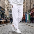 thumbnail image 2 of Evdexr Baggy Sweatpants Mens Drawstring Tapered Pants 2026 Breathable Lounge Back To School Joggers Wide Leg Loose Fit Athletic Slacks with Pockets 3XL, 2 of 7