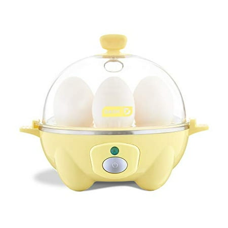 Dash Rapid Egg Cooker: 6 Egg Capacity Electric Egg Cooker for Hard Boiled Eggs, Poached Eggs, Scrambled Eggs, or Omelets with Auto Shut Off Feature - Yellow