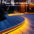 thumbnail image 5 of SILFU Luces de cuerda de neón, tira LED RGB, impermeable IP67, diseño de bricolaje, sincronización de música, control remoto de 44 teclas, múltiples modos, para sala de estar, dormitorio, decoración n, 5 of 5