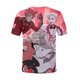 thumbnail image 5 of Hazbin Hotel Camiseta Manga Corta Cuello Redondo Estampada Moda Casual Mujer Watermelon Red/3XL, 5 of 5