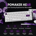 thumbnail image 2 of Teclado para juegos EPOMAKER HE68 Hall Effect 8000 Hz Polling White, 2 of 8