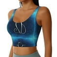 thumbnail image 2 of Balery Cat Sketch Sujetadores deportivos con espalda cruzada para mujer, acolchados, sin costuras, de alto impacto, ideales para yoga, gimnasio, entrenamiento y fitness.-Medium, 2 of 8