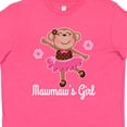 thumbnail image 4 of Inktastic Mawmaw Girl Ballerina Monkey Youth T-Shirt, 4 of 5