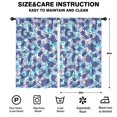 thumbnail image 2 of Blackout Kids Curtains,White and Blue Of Animal Print Childrens Insulated Curtains Set Of 2,Bedroom Essentials,Toddler Room Decor 52"x84", 2 of 5