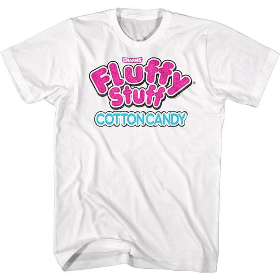 Tootsie Roll Fluffly Stuff Logo White T-Shirt