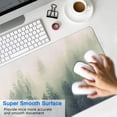 thumbnail image 4 of Forest Pattern Mouse Mat - Ensuring Precision in Every Move with its Extra Large Size, Non-Slip Rubber Base, and Stitched Edges - 31.5 x 11.8 inches, 4 of 7