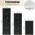 thumbnail image 4 of Math Equations 3D Shapes Black Pattern Kitchen Rugs Sets Of 3,Kitchen Runner Rugs Non Skid Washable,Decorative Kitchen Floor Mats for Kitchen,Sink,Laundry,17"x30"+ 17"x47" + 17"x59", 4 of 6