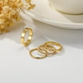 thumbnail image 4 of Stackable Gold Rings for Women Dainty 14K Gold Plated Thin Ring Set Non Tarnish Thumb Bands Gold Jewelry Gifts Statement Gold Knuckle Rings Size 6-10, 4 of 5