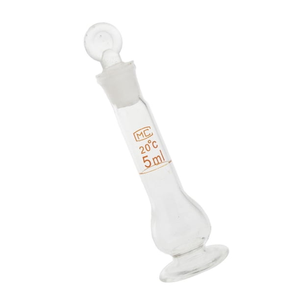 Matraz aforado Baoblaze Frasco volumétrico vidrio 1 ml 2 piezas