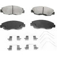 thumbnail image 2 of A-Premium Front Ceramic Disc Brake Pads Set Compatible with Select Honda Models - Civic 2012 2013 2014 2015, with Hardware, 4 Pcs, 2 of 9