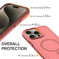 thumbnail image 4 of ELEHOLD Case for iPhone 11 Pro Max, Shockproof Slim Skin-Friendly Strong Magnetic Matte Case,Darkpink, 4 of 6