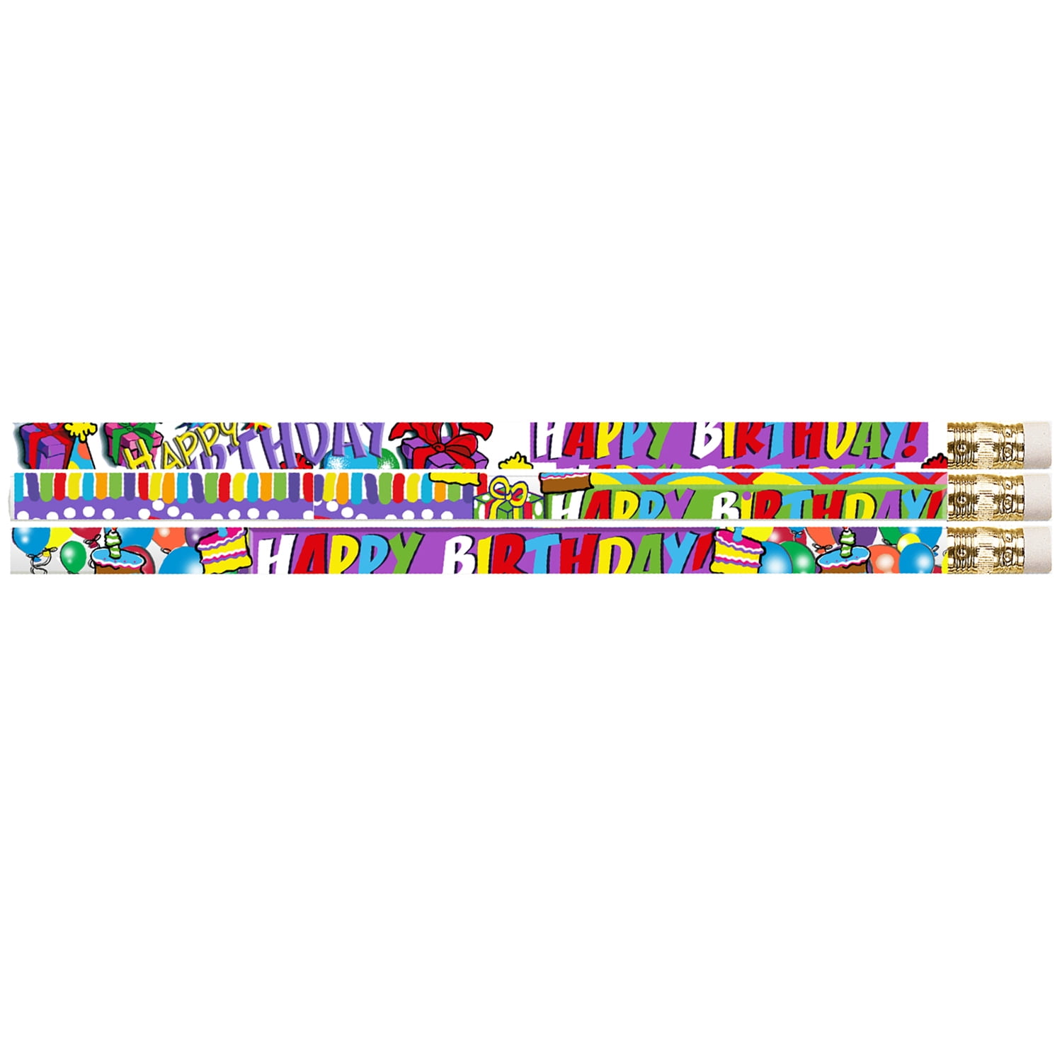 Musgrave Pencil Company Birthday Supreme Motivational/Fun Pencils, Pack of 144