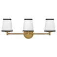 thumbnail image 4 of 57053LCB-OW Hinkley Lighting Sonia - 15W 3 LED Medium Bath Vanity-7.5 Inch Tall and 24.25 Inch Wide, 4 of 8