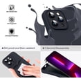 thumbnail image 3 of Liquid Silicone Case for iPhone 13 Pro Max, [Camera Protection] [Anti Fingerprint] [Wireless Charging] 4 Layer Phone Case Protective Cover, Built-in Microfiber Case Cover, 6.7", Black, 3 of 8