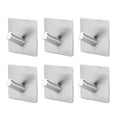 thumbnail image 1 of Gancho adhesivo impermeable para baño, colgador de toalla adhesivo de acero inoxidable, 1 of 5