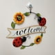 thumbnail image 3 of Cartel De Corona De Bienvenida, Adorno De Hierro De Girasol, Colgante De Pared, Decoración De Flores De Metal, Cartel De Bienvenida De Girasol, Llamativo Cartel De Decoración De Placa De Girasol Hecho Moyic HA025353-02, 3 of 7