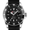 thumbnail image 2 of Military Royale Mechanical Mens Watch Black Artificial Leather Automatic M-107, 2 of 3