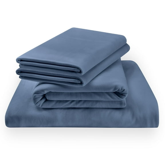 Tempur-Pedic Tempur Rayon from Bamboo Sheet Set Vintage Indigo, Queen, Adult