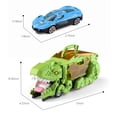 thumbnail image 3 of Camión de dinosaurio de juguete para niños, coche que se traga el dinosaurio, camión portacoches con orugas, camiones contenedores de aleación con eyección de coches para niños y niñas, 3 of 8