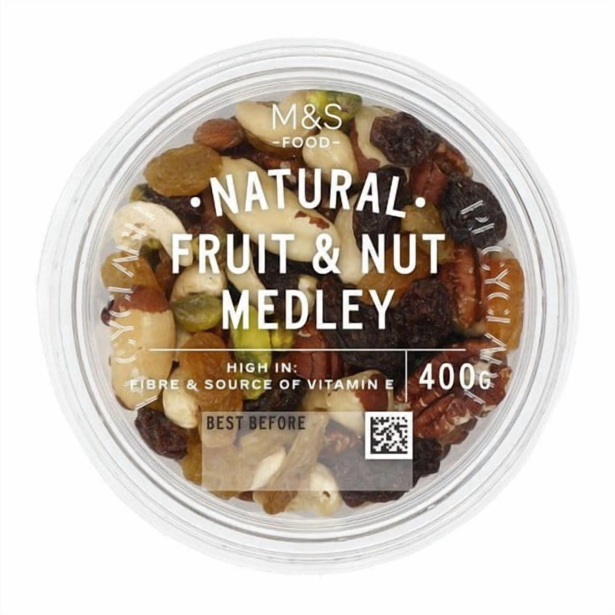 M&S Natural Fruit & Nut Medley 400g, British Import (Pack of 3)