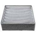 thumbnail image 1 of Moyic Caja de almacenamiento de ropa interior plegable de 6 rejillas organizador de guardarropa de tela multiusos cubo de almacenamiento de cajón gris Almacenamiento y organización del hogar No.2 Moyic HA028121-02, 1 of 6