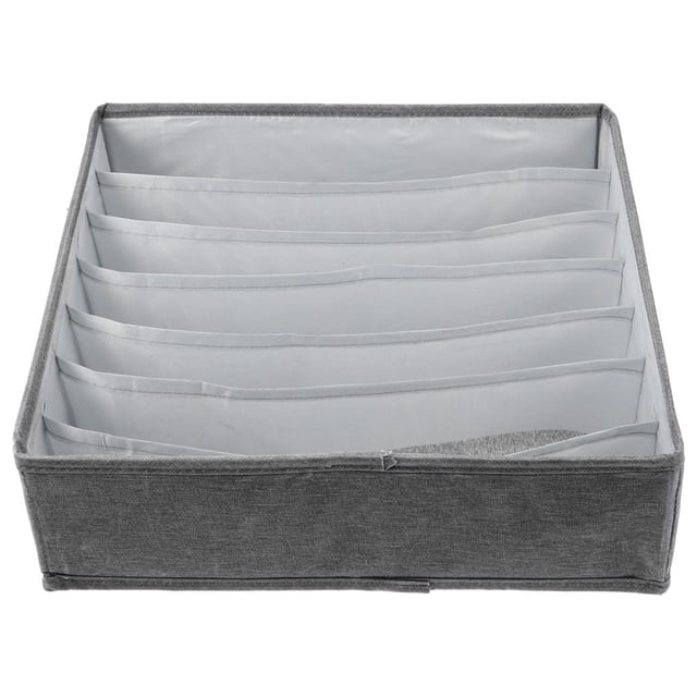 Moyic Caja de almacenamiento de ropa interior plegable de 6 rejillas organizador de guardarropa de tela multiusos cubo de almacenamiento de cajón gris Almacenamiento y organización del hogar No.2 Moyic HA028121-02
