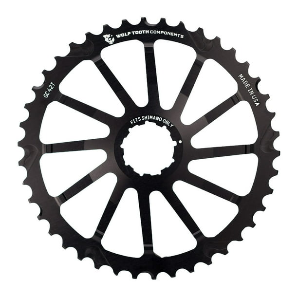 Wolf Tooth GC42 42 Tooth Cassette Sprocket Shimano compatible Black