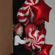 thumbnail image 5 of 3/10 piezas Caja de regalo roja y verde Bastón de Navidad Caramelo Piruleta Globos de aluminio Navidad 2025 Fiesta de Nochevieja Bola de decoración navideña, 5 of 5