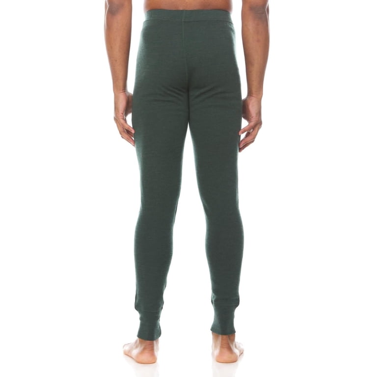 Minus33 Kancamagus Pantaloni Termici Uomo In Lana Merino 100% – Peso Medio, Nero, Taglia S