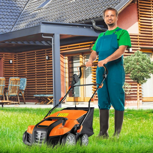 IRONMAX 16-Inch Electric Dethatcher & Scarifier 15A 2-In-1 Lawn